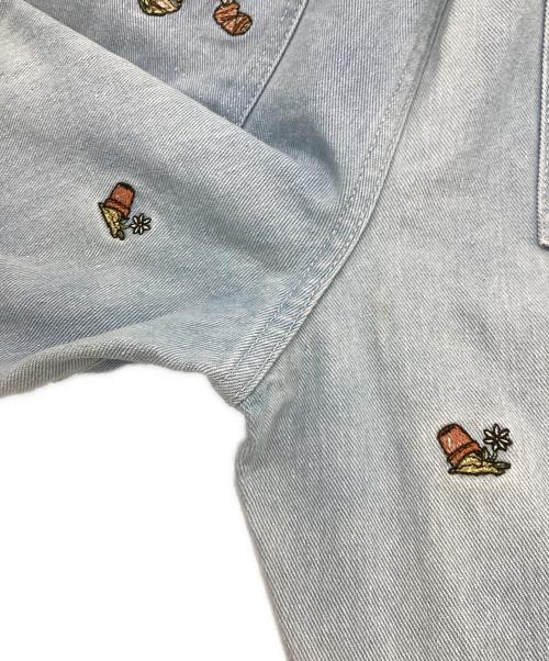 Left Alone（レフトアローン）Left Alone (レフトアローン) 刺繍デニムパンツ インディゴ サイズ:2の古着・服飾アイテム