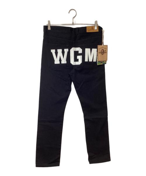 A BATHING APE（ア ベイシング エイプ）A BATHING APE (ア ベイシング エイプ) デニムパンツ ブラック サイズ:Mの古着・服飾アイテム