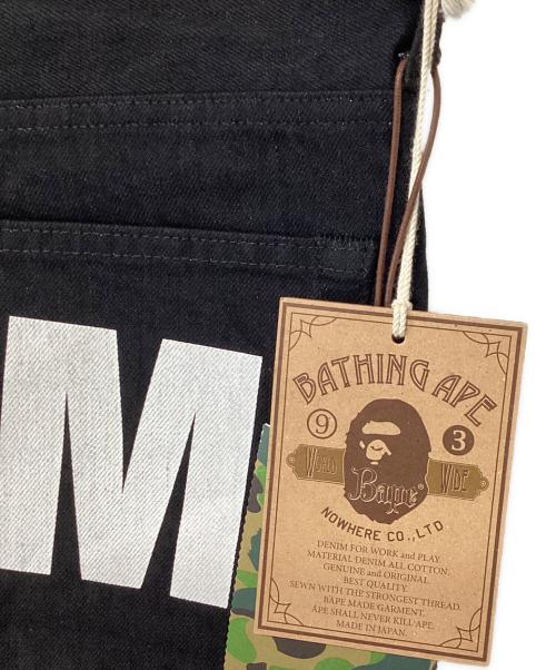A BATHING APE（ア ベイシング エイプ）A BATHING APE (ア ベイシング エイプ) デニムパンツ ブラック サイズ:Mの古着・服飾アイテム
