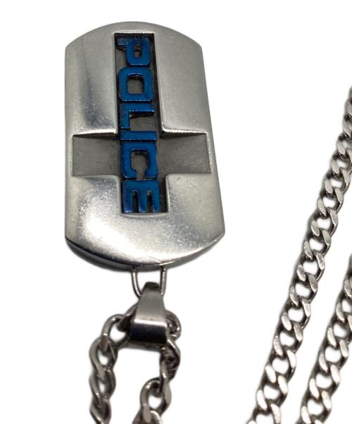 POLICE（ポリス）POLICE (ポリス) ネックレス シルバー×ブルーの古着・服飾アイテム