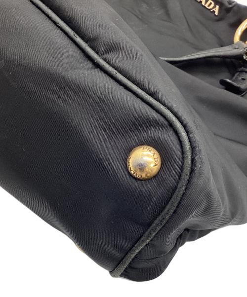 PRADA（プラダ）PRADA (プラダ) ナイロンレザートートバッグ ブラックの古着・服飾アイテム
