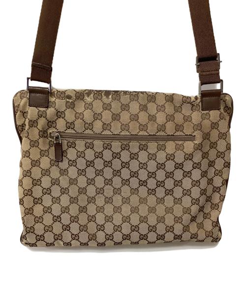 GUCCI（グッチ）GUCCI (グッチ) ショルダーバッグ　GG ベージュ×ブラウンの古着・服飾アイテム