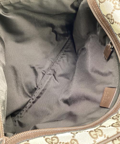 GUCCI（グッチ）GUCCI (グッチ) ショルダーバッグ　GG ベージュ×ブラウンの古着・服飾アイテム