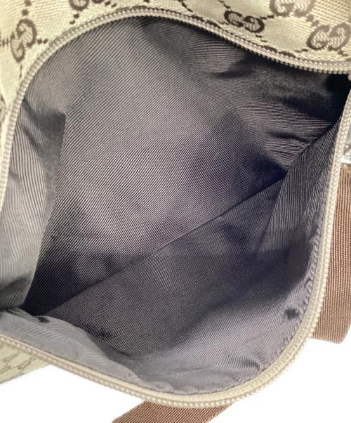 GUCCI（グッチ）GUCCI (グッチ) ショルダーバッグ　GG ベージュ×ブラウンの古着・服飾アイテム