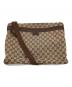 GUCCI（グッチ）の古着「ショルダーバッグ　GG」｜ベージュ×ブラウン