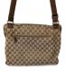 GUCCI (グッチ) ショルダーバッグ　GG ベージュ×ブラウン：15000円