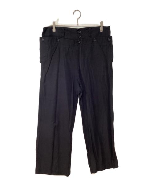 Y's（ワイズ）Y's (ワイズ) ワイドパンツ ブラック サイズ:4の古着・服飾アイテム