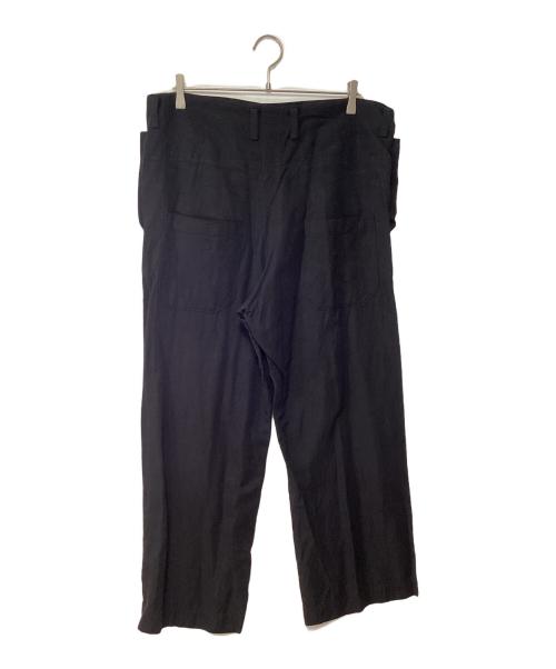 Y's（ワイズ）Y's (ワイズ) ワイドパンツ ブラック サイズ:4の古着・服飾アイテム