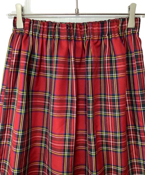 kutir（クティール）kutir (クティール) ダブルチェックフリルスカート レッド×グリーン サイズ:SIZE Mの古着・服飾アイテム