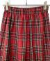 中古・古着 kutir (クティール) ダブルチェックフリルスカート レッド×グリーン サイズ:SIZE M：2500円