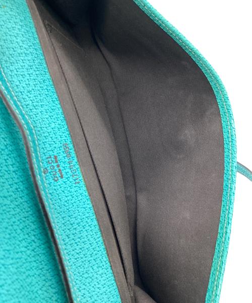 GUCCI（グッチ）GUCCI (グッチ) ショルダーポーチ　GGキャンバス/バンブー ベージュ×ブルーの古着・服飾アイテム