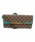 GUCCI（グッチ）の古着「ショルダーポーチ　GGキャンバス/バンブー」｜ベージュ×ブルー