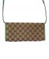 GUCCI (グッチ) ショルダーポーチ　GGキャンバス/バンブー ベージュ×ブルー：25000円