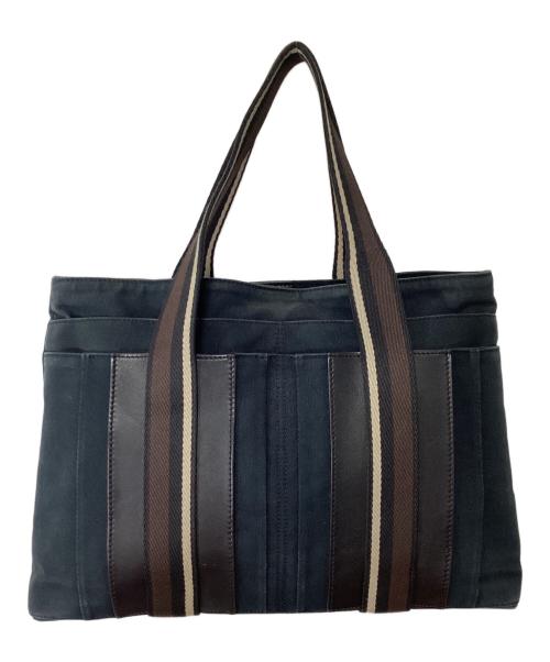 HERMES（エルメス）HERMES (エルメス) トロカホリゾンタルMM ブラック×ブラウンの古着・服飾アイテム