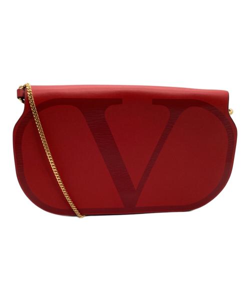 VALENTINO GARAVANI（ヴァレンティノ・ガラヴァーニ）VALENTINO GARAVANI (ヴァレンティノ・ガラヴァーニ) ショルダーポーチ レッドの古着・服飾アイテム