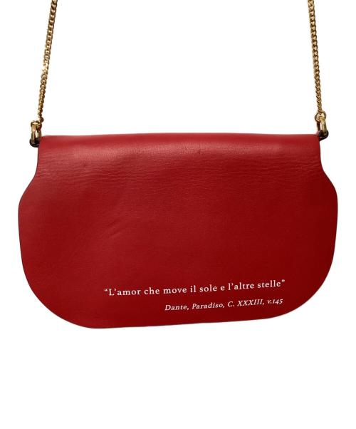 VALENTINO GARAVANI（ヴァレンティノ・ガラヴァーニ）VALENTINO GARAVANI (ヴァレンティノ・ガラヴァーニ) ショルダーポーチ レッドの古着・服飾アイテム