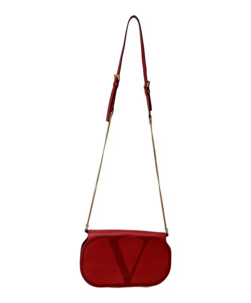 VALENTINO GARAVANI（ヴァレンティノ・ガラヴァーニ）VALENTINO GARAVANI (ヴァレンティノ・ガラヴァーニ) ショルダーポーチ レッドの古着・服飾アイテム