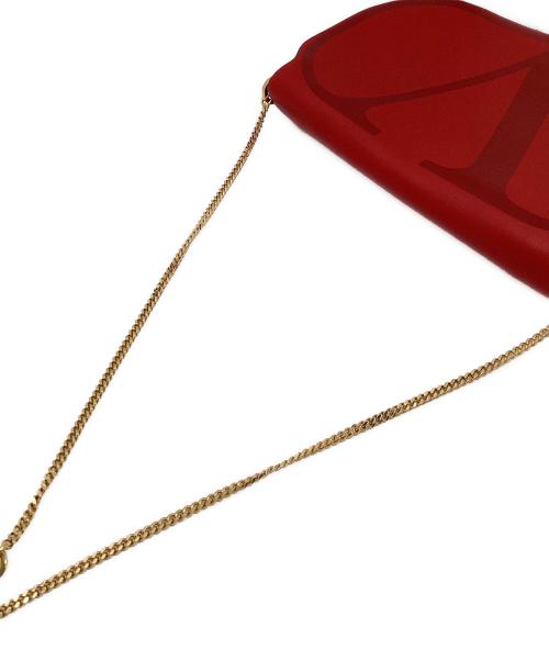 VALENTINO GARAVANI（ヴァレンティノ・ガラヴァーニ）VALENTINO GARAVANI (ヴァレンティノ・ガラヴァーニ) ショルダーポーチ レッドの古着・服飾アイテム