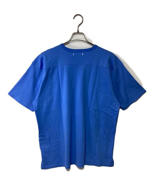nonnative（ノンネイティブ）nonnative (ノンネイティブ) COACH S/S V-NECK TEE COTTON JERSEY OVERDYED ブルー サイズ:2 未使用品の古着・服飾アイテム