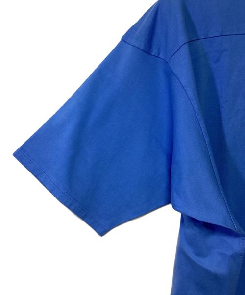 nonnative（ノンネイティブ）nonnative (ノンネイティブ) COACH S/S V-NECK TEE COTTON JERSEY OVERDYED ブルー サイズ:2 未使用品の古着・服飾アイテム