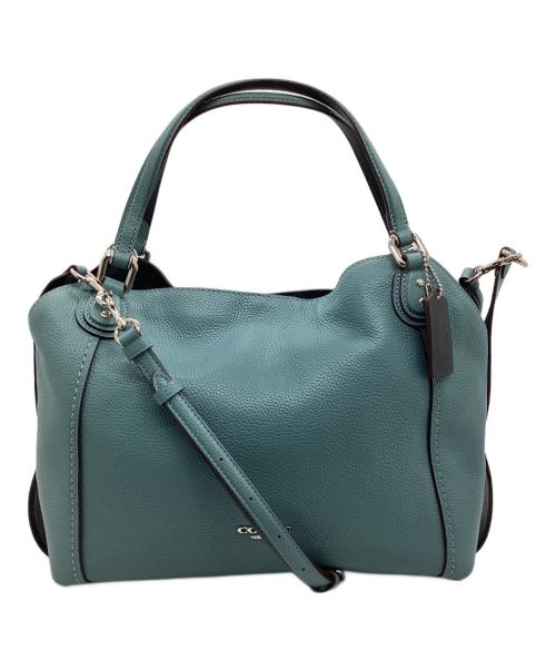 COACH（コーチ）COACH (コーチ) 2WAYショルダーバッグ ブルーの古着・服飾アイテム