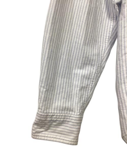 stussy（ステューシー）stussy (ステューシー) 長袖シャツ スカイブルー×ホワイト サイズ:Mの古着・服飾アイテム