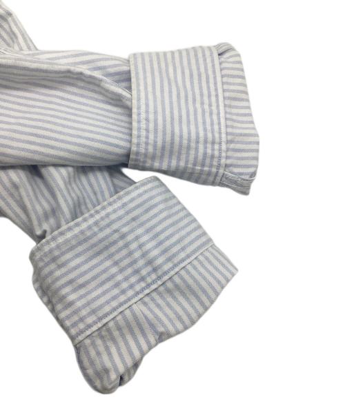 stussy（ステューシー）stussy (ステューシー) 長袖シャツ スカイブルー×ホワイト サイズ:Mの古着・服飾アイテム