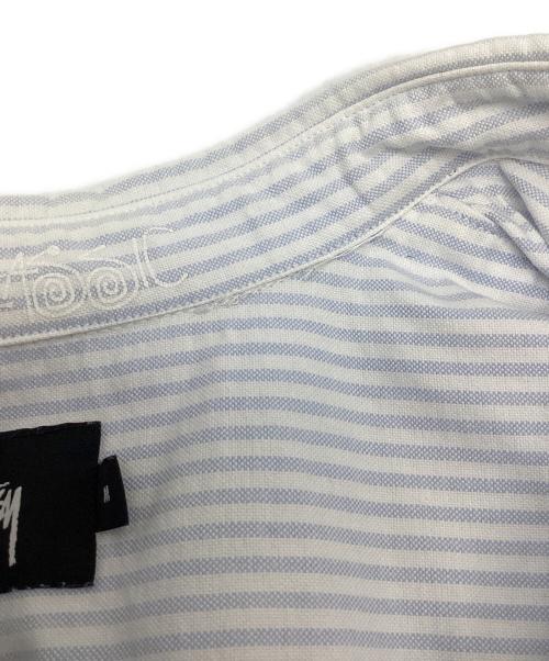 stussy（ステューシー）stussy (ステューシー) 長袖シャツ スカイブルー×ホワイト サイズ:Mの古着・服飾アイテム