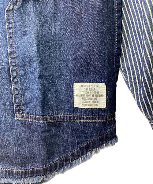 Cube Sugar（キューブシュガー）Cube Sugar (キューブシュガー) デニムジャケット ネイビー サイズ:SIZE Mの古着・服飾アイテム