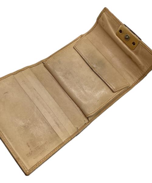 Ferragamo（フェラガモ）Ferragamo (フェラガモ) 2つ折り財布 ベージュの古着・服飾アイテム