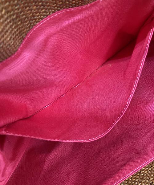 MUGUET（ミュゲ）MUGUET (ミュゲ) リボントートバッグ ブラウンの古着・服飾アイテム