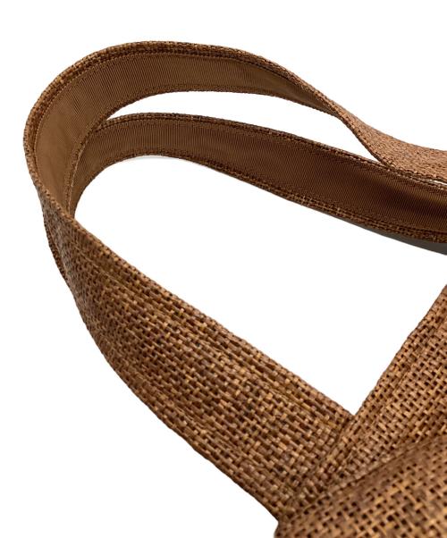 MUGUET（ミュゲ）MUGUET (ミュゲ) リボントートバッグ ブラウンの古着・服飾アイテム