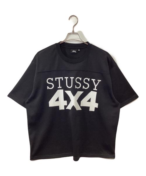 stussy（ステューシー）stussy (ステューシー) 4X4 MESH FOOTBALL JERSEY ブラック サイズ:Lの古着・服飾アイテム