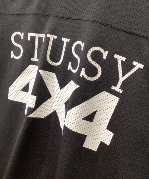 stussy（ステューシー）stussy (ステューシー) 4X4 MESH FOOTBALL JERSEY ブラック サイズ:Lの古着・服飾アイテム