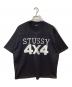 stussy（ステューシー）の古着「4X4 MESH FOOTBALL JERSEY」｜ブラック