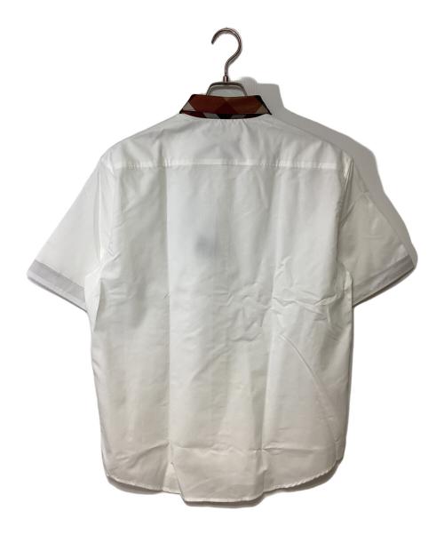 BLACK LABEL CRESTBRIDGE（ブラックレーベル クレストブリッジ）BLACK LABEL CRESTBRIDGE (ブラックレーベル クレストブリッジ) 半袖シャツ ホワイト サイズ:Lの古着・服飾アイテム