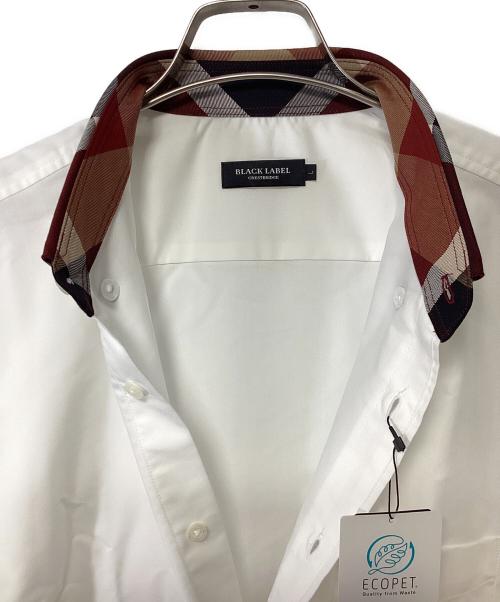 BLACK LABEL CRESTBRIDGE（ブラックレーベル クレストブリッジ）BLACK LABEL CRESTBRIDGE (ブラックレーベル クレストブリッジ) 半袖シャツ ホワイト サイズ:Lの古着・服飾アイテム