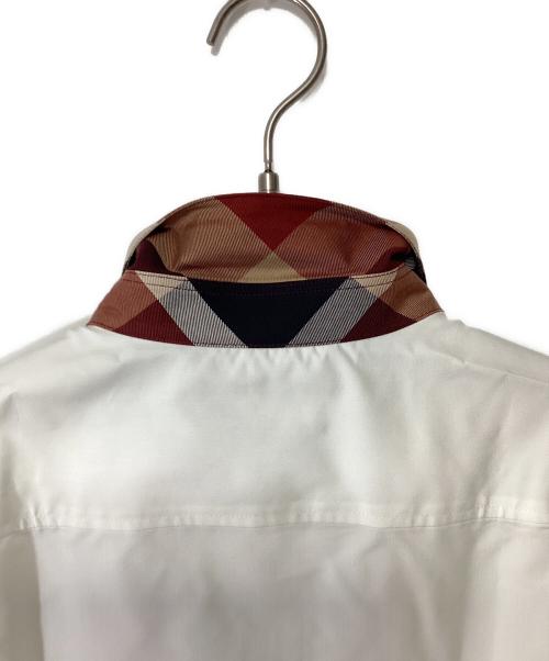 BLACK LABEL CRESTBRIDGE（ブラックレーベル クレストブリッジ）BLACK LABEL CRESTBRIDGE (ブラックレーベル クレストブリッジ) 半袖シャツ ホワイト サイズ:Lの古着・服飾アイテム