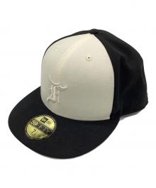 FOG ESSENTIALS×New Era（フィアオブゴッド エッセンシャル×ニューエラ）の古着「キャップ　59FIFTY」｜ブラック×ホワイト