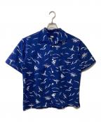 HELLY HANSENヘリーハンセン）の古着「アロハシャツ」｜ブルー×ホワイト
