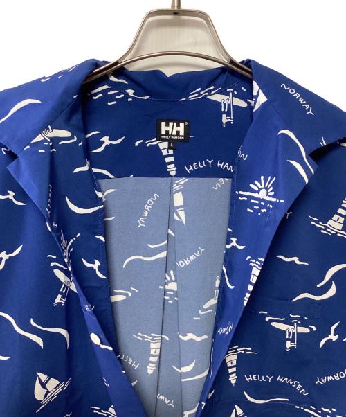 HELLY HANSEN（ヘリーハンセン）HELLY HANSEN (ヘリーハンセン) アロハシャツ ブルー×ホワイト サイズ:Lの古着・服飾アイテム