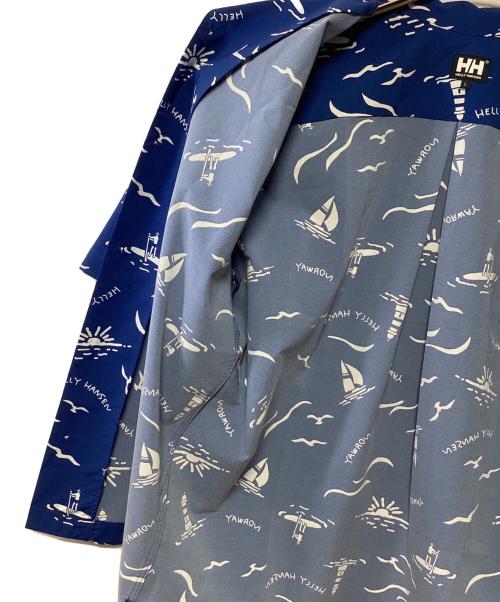 HELLY HANSEN（ヘリーハンセン）HELLY HANSEN (ヘリーハンセン) アロハシャツ ブルー×ホワイト サイズ:Lの古着・服飾アイテム