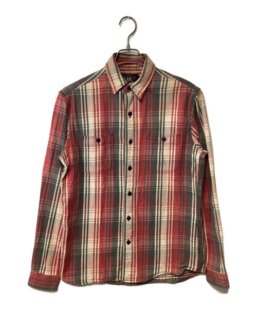 RRL（ダブルアールエル）RRL (ダブルアールエル) 長袖シャツ マルチカラー レッド サイズ:Sの古着・服飾アイテム
