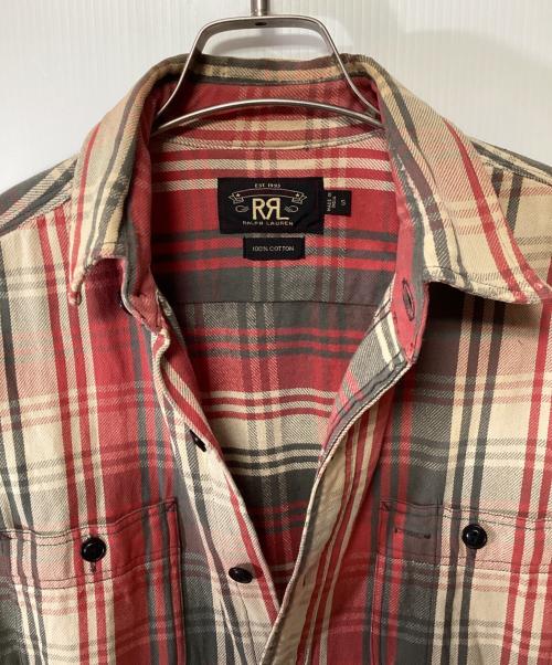 RRL（ダブルアールエル）RRL (ダブルアールエル) 長袖シャツ マルチカラー レッド サイズ:Sの古着・服飾アイテム