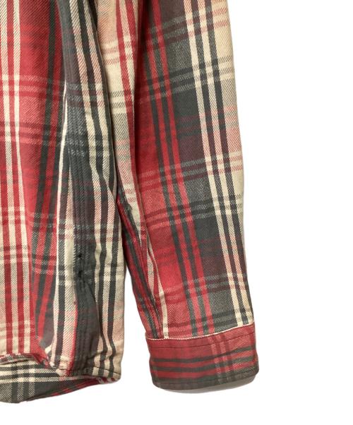 RRL（ダブルアールエル）RRL (ダブルアールエル) 長袖シャツ マルチカラー レッド サイズ:Sの古着・服飾アイテム