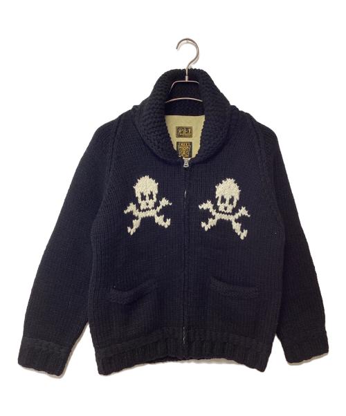 CUSHMAN（クッシュマン）CUSHMAN (クッシュマン) ニットジャケット ブラック サイズ:2の古着・服飾アイテム