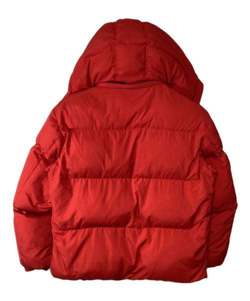 DIESEL（ディーゼル）DIESEL (ディーゼル) フーディーパディングジャケット レッド サイズ:8Yの古着・服飾アイテム
