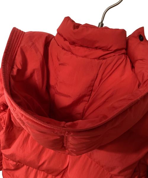 DIESEL（ディーゼル）DIESEL (ディーゼル) フーディーパディングジャケット レッド サイズ:8Yの古着・服飾アイテム