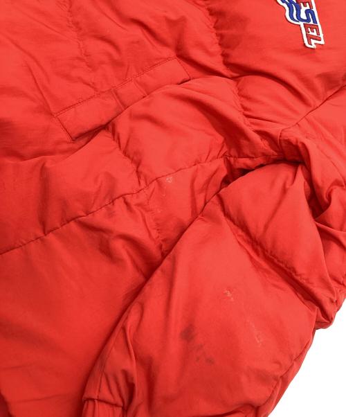 DIESEL（ディーゼル）DIESEL (ディーゼル) フーディーパディングジャケット レッド サイズ:8Yの古着・服飾アイテム