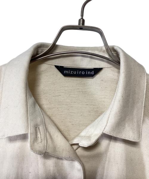 mizuiro-ind（ミズイロインド）mizuiro-ind (ミズイロインド) シャツジャケット アイボリー サイズ:FREEの古着・服飾アイテム
